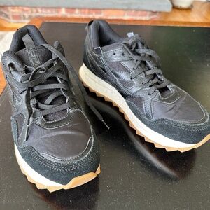 Fila Leather Sneakers Sandenal Orbit Black Size 9 Great Condition